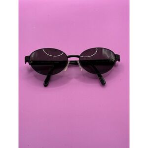 Vintage Fendi FS 191 Onyx Black Oval Sunglasses Made in Italy Designer Frames‎